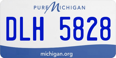 MI license plate DLH5828