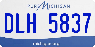 MI license plate DLH5837