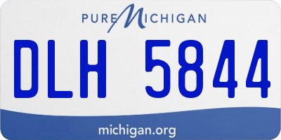 MI license plate DLH5844