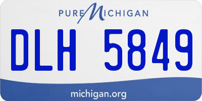 MI license plate DLH5849