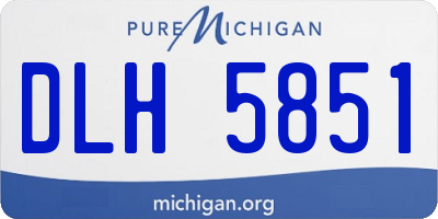 MI license plate DLH5851
