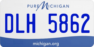 MI license plate DLH5862
