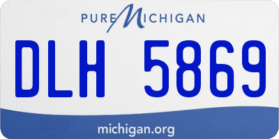 MI license plate DLH5869