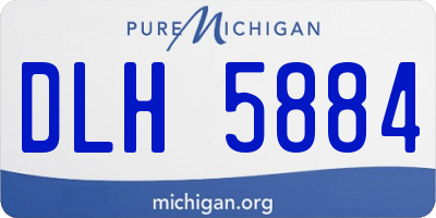 MI license plate DLH5884
