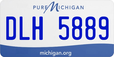 MI license plate DLH5889