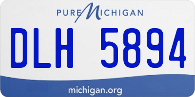 MI license plate DLH5894