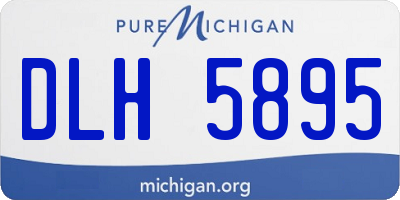 MI license plate DLH5895