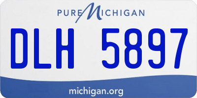 MI license plate DLH5897