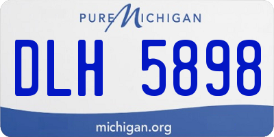 MI license plate DLH5898