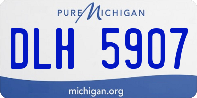 MI license plate DLH5907
