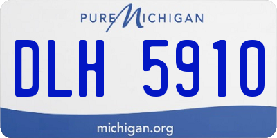MI license plate DLH5910