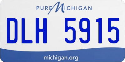MI license plate DLH5915