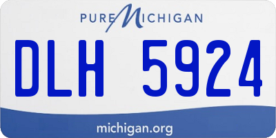 MI license plate DLH5924