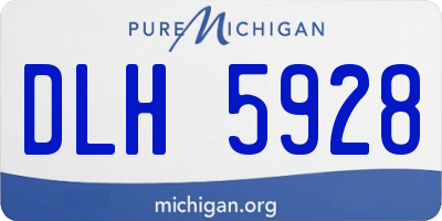 MI license plate DLH5928