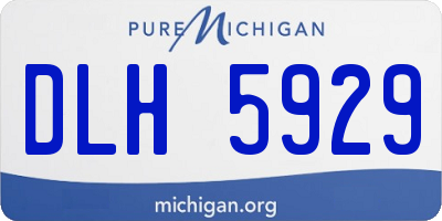MI license plate DLH5929