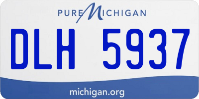 MI license plate DLH5937