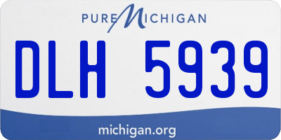 MI license plate DLH5939