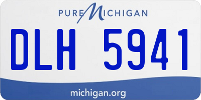 MI license plate DLH5941