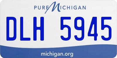 MI license plate DLH5945