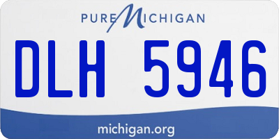 MI license plate DLH5946