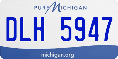 MI license plate DLH5947