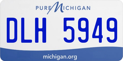 MI license plate DLH5949