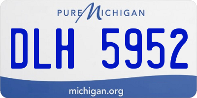 MI license plate DLH5952