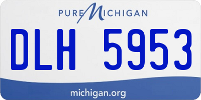 MI license plate DLH5953