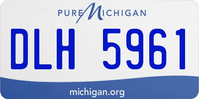 MI license plate DLH5961