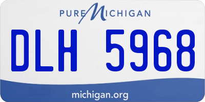 MI license plate DLH5968