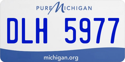 MI license plate DLH5977