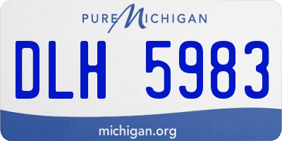 MI license plate DLH5983