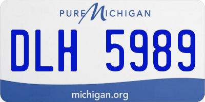 MI license plate DLH5989