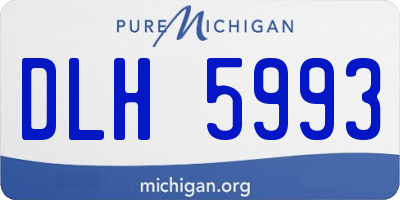 MI license plate DLH5993