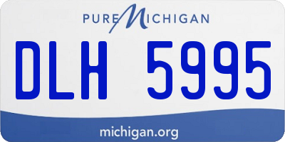 MI license plate DLH5995