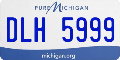 MI license plate DLH5999