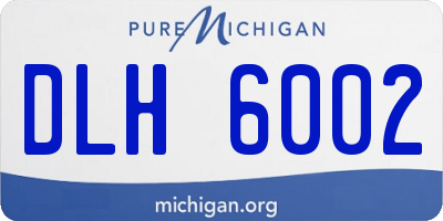MI license plate DLH6002