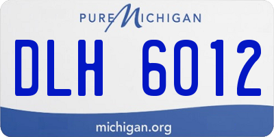 MI license plate DLH6012