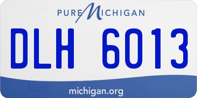 MI license plate DLH6013