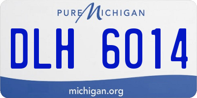 MI license plate DLH6014