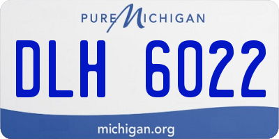 MI license plate DLH6022