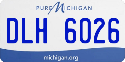 MI license plate DLH6026