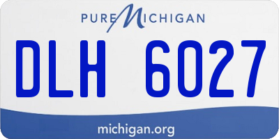 MI license plate DLH6027