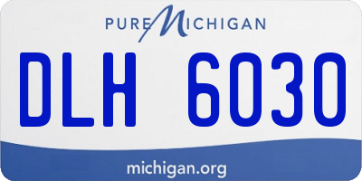 MI license plate DLH6030