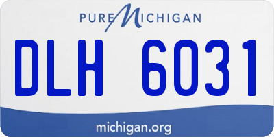 MI license plate DLH6031