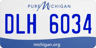 MI license plate DLH6034