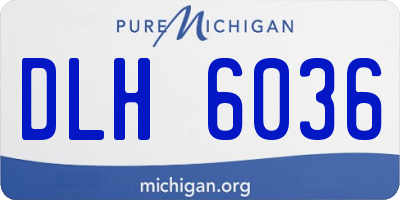 MI license plate DLH6036