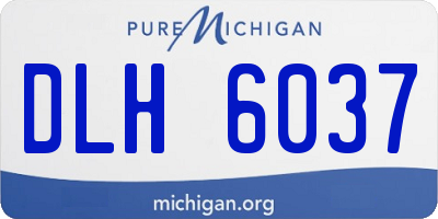 MI license plate DLH6037