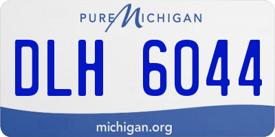 MI license plate DLH6044