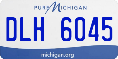MI license plate DLH6045